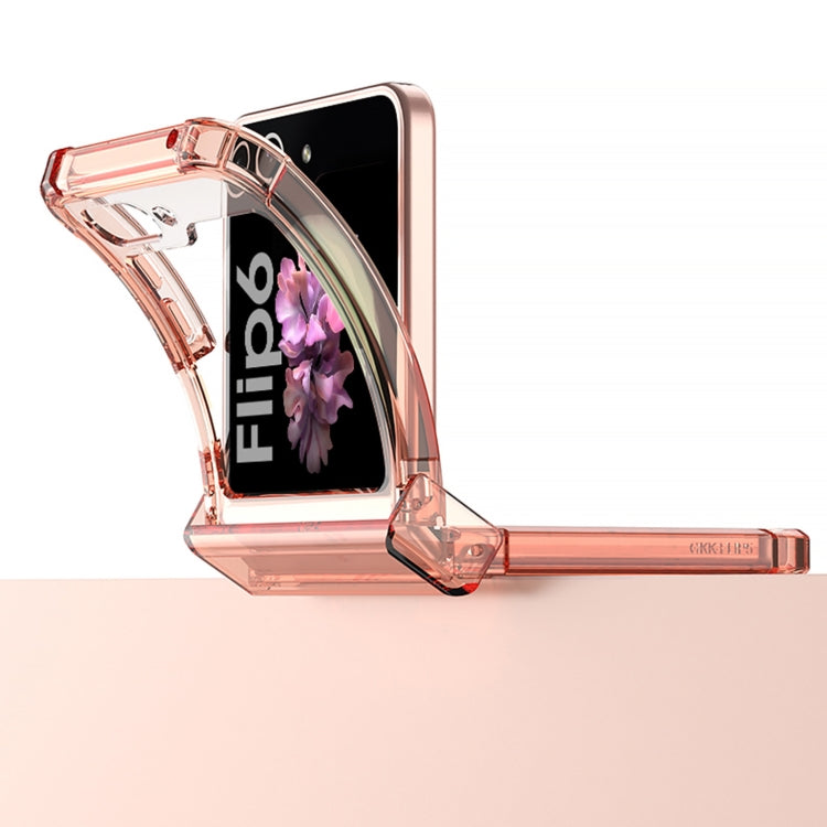 For Samsung Galaxy Z Flip6 / Flip7 FE GKK Airbag Hinge Full Coverage Phone Case with Tempered Film(Black) - Galaxy Z Flip6 5G Cases by GKK | Online Shopping UK | buy2fix