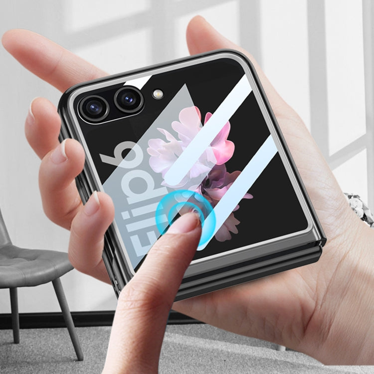 For Samsung Galaxy Z Flip6 / Flip7 FE GKK Integrated Ultra-thin Large Window PC Phone Case(Black) - Galaxy Z Flip6 5G Cases by GKK | Online Shopping UK | buy2fix