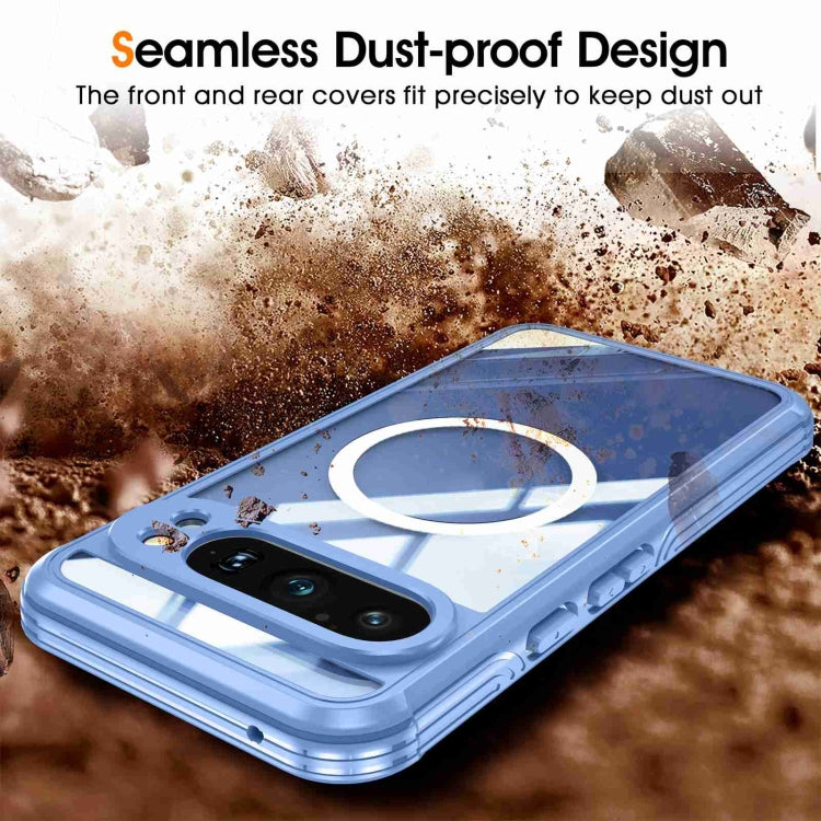 For Google Pixel 9 Pro XL RedPepper Transparent IP54 Life Waterproof Phone Case(Blue) - Google Cases by RedPepper | Online Shopping UK | buy2fix