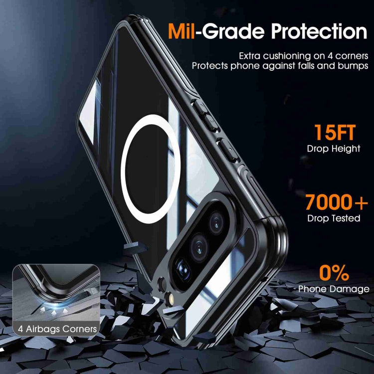 For Google Pixel 9 Pro XL RedPepper Transparent IP54 Life Waterproof Phone Case(Black) - Google Cases by RedPepper | Online Shopping UK | buy2fix