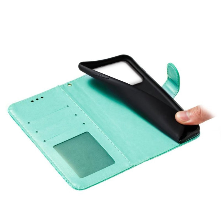 For Xiaomi Redmi K70 Lace Flower Embossing Flip Leather Phone Case(Green) - Xiaomi Cases by buy2fix | Online Shopping UK | buy2fix