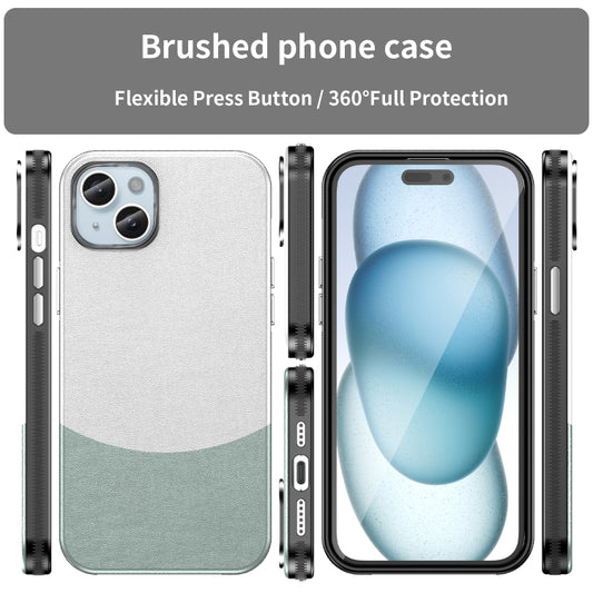 For iPhone 16 Plus Leather Texture MagSafe Magnetic TPU + PC Phone Case(Cyan) by buy2fix