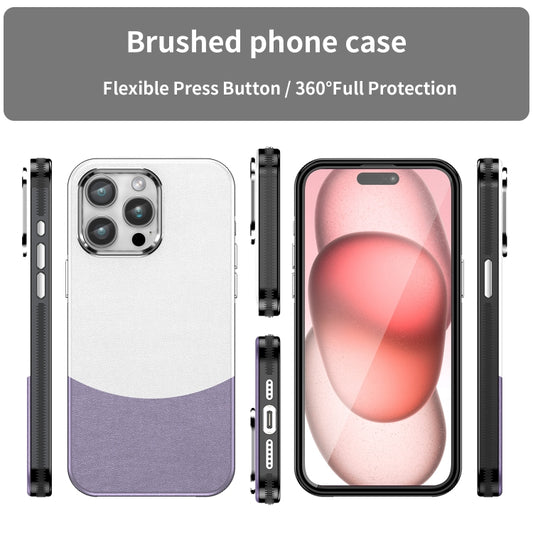 For iPhone 16 Pro Max Leather Texture MagSafe Magnetic TPU + PC Phone Case(Light Purple) by buy2fix