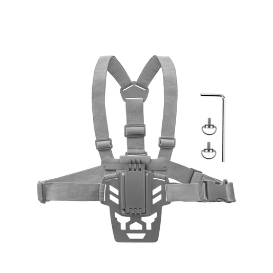 For DJI RC Pro Sunnylife Remote Control Waist Support Bracket Chest Strap(Grey) by Sunnylife