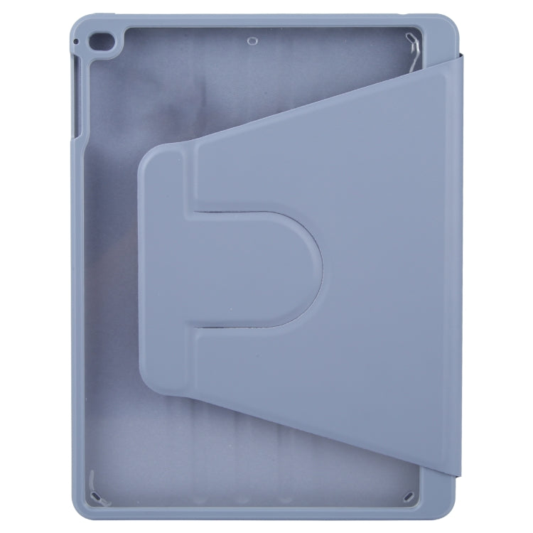 For iPad 9.7 2018 & 2017 / Air / Air2 GEBEI Acrylic TPU 3-folding Rotating Smart Tablet Leather Case withh Pen Slot(Light Purple) - iPad 9.7 (2018) & (2017) Cases by GEBEI | Online Shopping UK | buy2fix