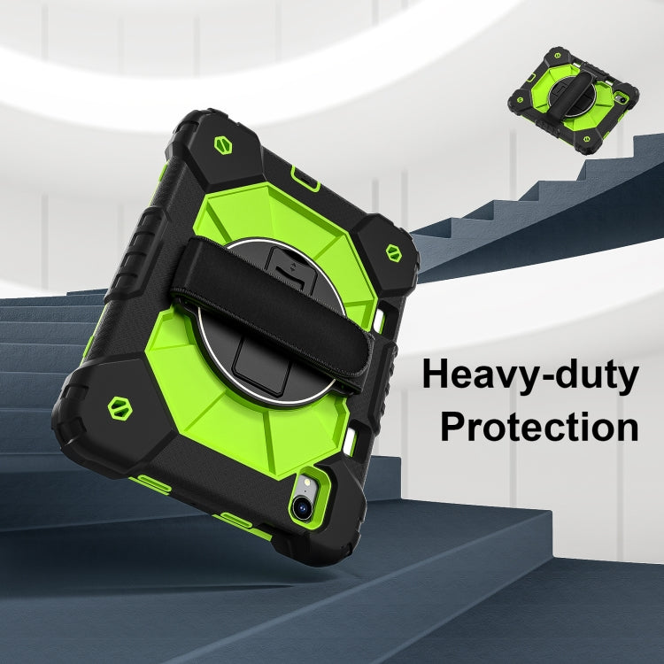 For iPad mini 2024 / mini 6 Contrast Color Robot Silicone Hybrid PC Tablet Case(Black Yellow Green) - iPad mini 2024 Cases by buy2fix | Online Shopping UK | buy2fix