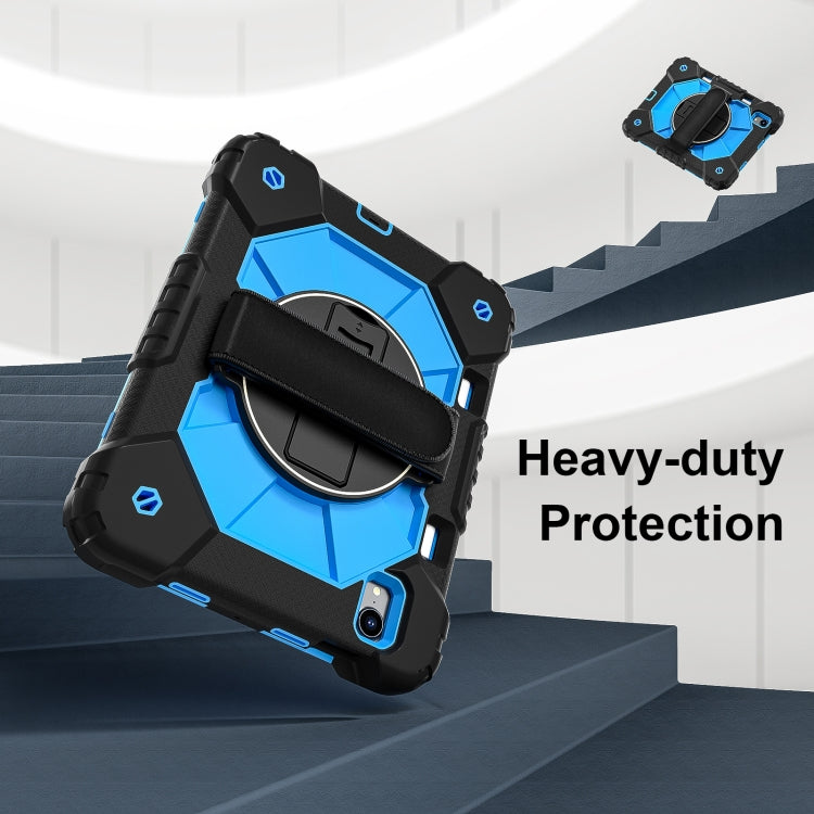 For iPad mini 2024 / mini 6 Contrast Color Robot Silicone Hybrid PC Tablet Case(Black Blue) - iPad mini 2024 Cases by buy2fix | Online Shopping UK | buy2fix