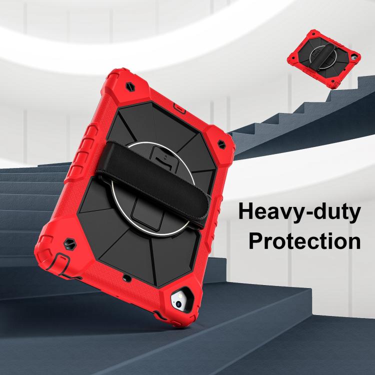 For iPad Pro 9.7 / 9.7 2018 / 2017 Contrast Color Robot Silicone Hybrid PC Tablet Case(Red Black) - iPad 9.7 (2018) & (2017) Cases by buy2fix | Online Shopping UK | buy2fix