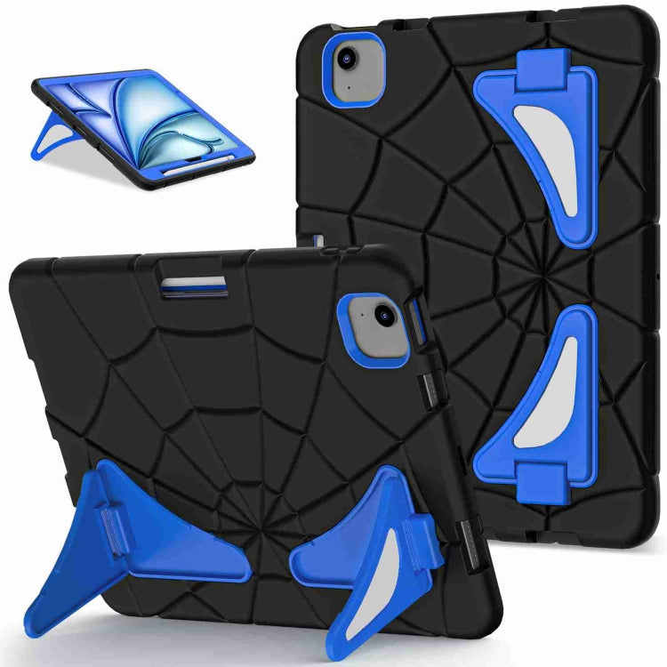 For iPad Air 11 2025 / 2024 Silicone + PC Shockproof Protective Tablet Case(Black Blue) - iPad Air 11 2025 / 2024 Cases by buy2fix | Online Shopping UK | buy2fix