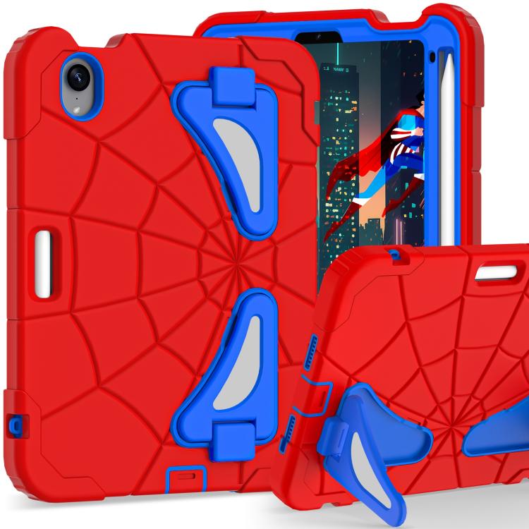 For iPad mini 2024 / mini 6 Silicone + PC Shockproof Protective Tablet Case(Red Blue) - iPad mini 2024 Cases by buy2fix | Online Shopping UK | buy2fix