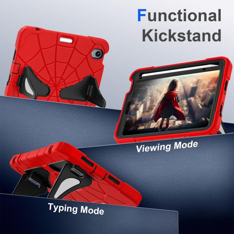 For iPad mini 2024 / mini 6 Silicone + PC Shockproof Protective Tablet Case(Red Black) - iPad mini 2024 Cases by buy2fix | Online Shopping UK | buy2fix