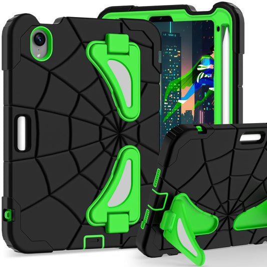 For iPad mini 2024 / mini 6 Silicone + PC Shockproof Protective Tablet Case(Black Green) - iPad mini 2024 Cases by buy2fix | Online Shopping UK | buy2fix