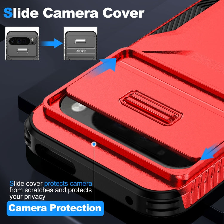 For Google Pixel 10 Pro XL / 9 Pro XL Sliding Camshield Phone Case(Red) by buy2fix