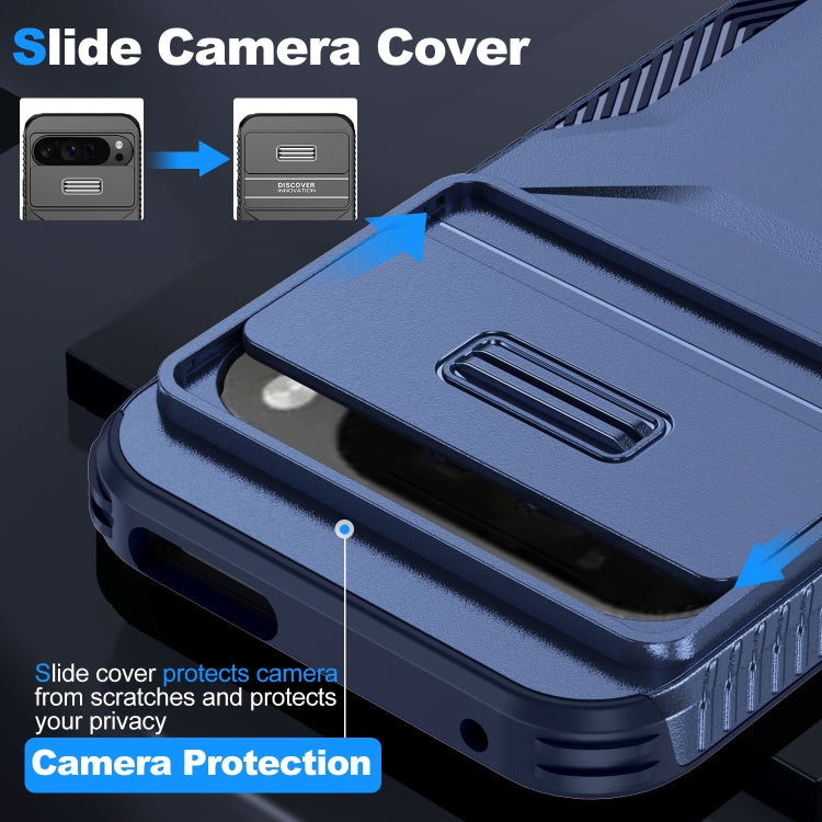 For Google Pixel 10 Pro XL / 9 Pro XL Sliding Camshield Phone Case(Blue) by buy2fix