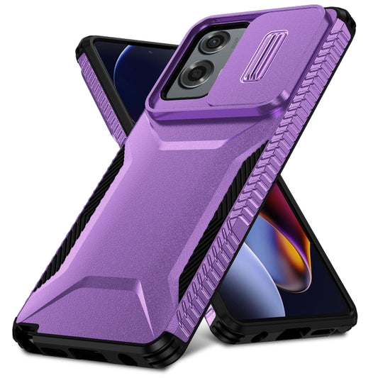For Motorola Moto G Stylus 5G 2024 Sliding Camshield Phone Case(Purple) by buy2fix