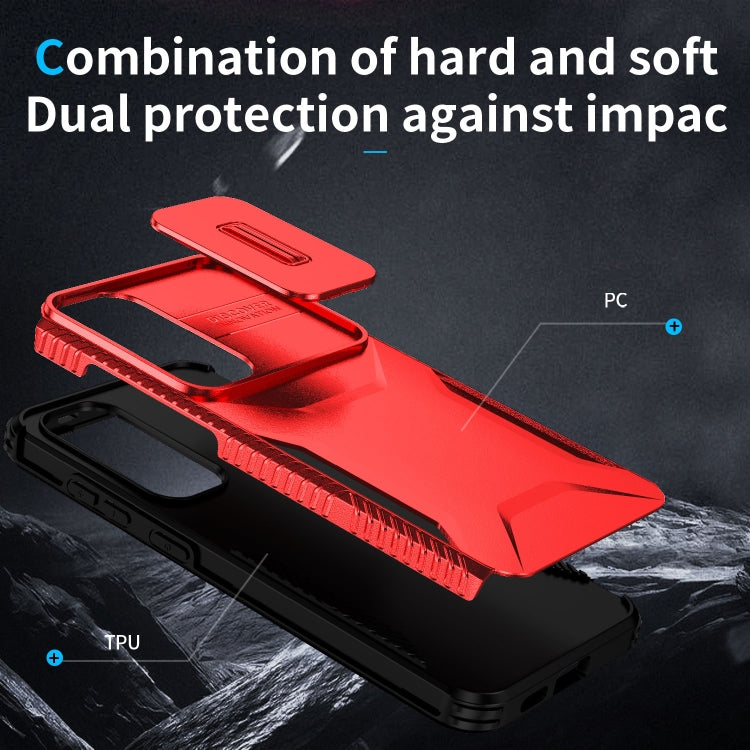 For Samsung Galaxy S25 5G / S24 5G Sliding Camshield Phone Case(Red) - Galaxy S24 5G Cases by buy2fix | Online Shopping UK | buy2fix