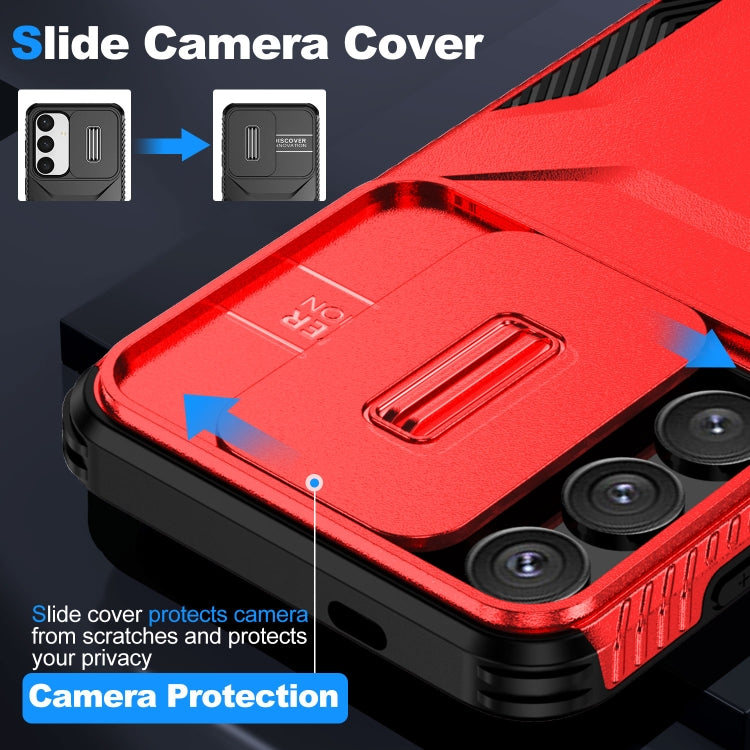 For Samsung Galaxy S25 5G / S24 5G Sliding Camshield Phone Case(Red) - Galaxy S24 5G Cases by buy2fix | Online Shopping UK | buy2fix