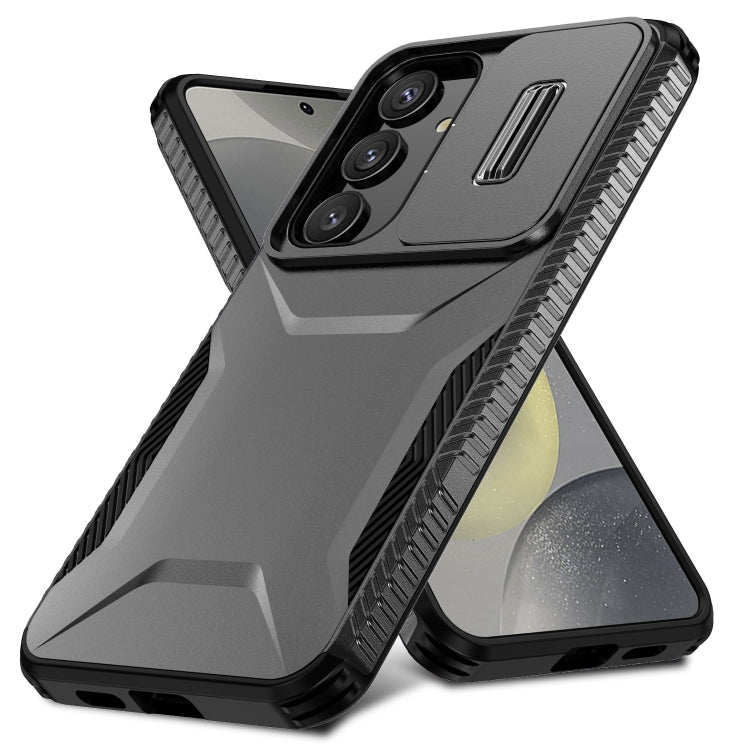 For Samsung Galaxy S25+ 5G / S24+ 5G Sliding Camshield Phone Case(Black) - Galaxy S24+ 5G Cases by buy2fix | Online Shopping UK | buy2fix