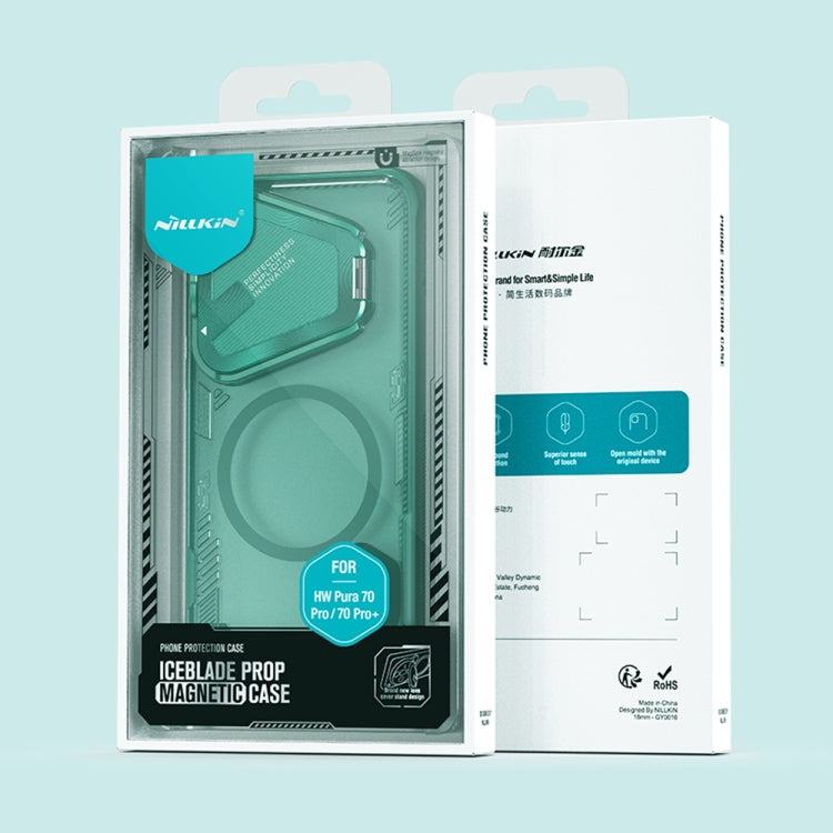 For Huawei Pura 70 Pro / 70 Pro+ NILLKIN Ice Air Prop Series MagSafe Magnetic Phone Case(Black) by NILLKIN