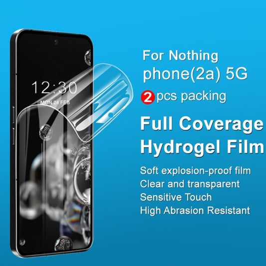 For Nothing phone 2a 5G / 2a Plus 2pcs/Set imak Curved Full Screen Hydrogel Film Protector by imak