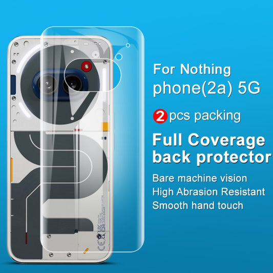 For Nothing phone 2a 5G / 2a Plus 2pcs imak Curved Hydrogel Film Pnone Back Protector by imak