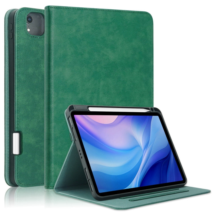 For iPad Air 11 2025 / 2024 Front Stand Smart TPU Leather Tablet Case(Green) - iPad Air 11 2025 / 2024 Cases by buy2fix | Online Shopping UK | buy2fix