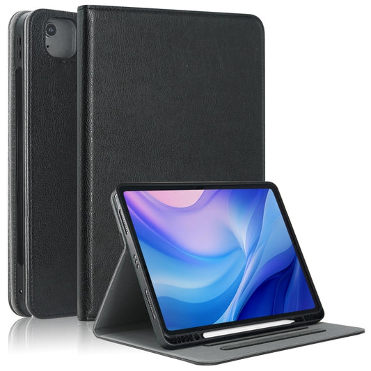 For iPad Air 13 2025 / 2024 Front Stand Smart TPU Leather Tablet Case(Black) - iPad Air 13 2025 / 2024 Cases by buy2fix | Online Shopping UK | buy2fix