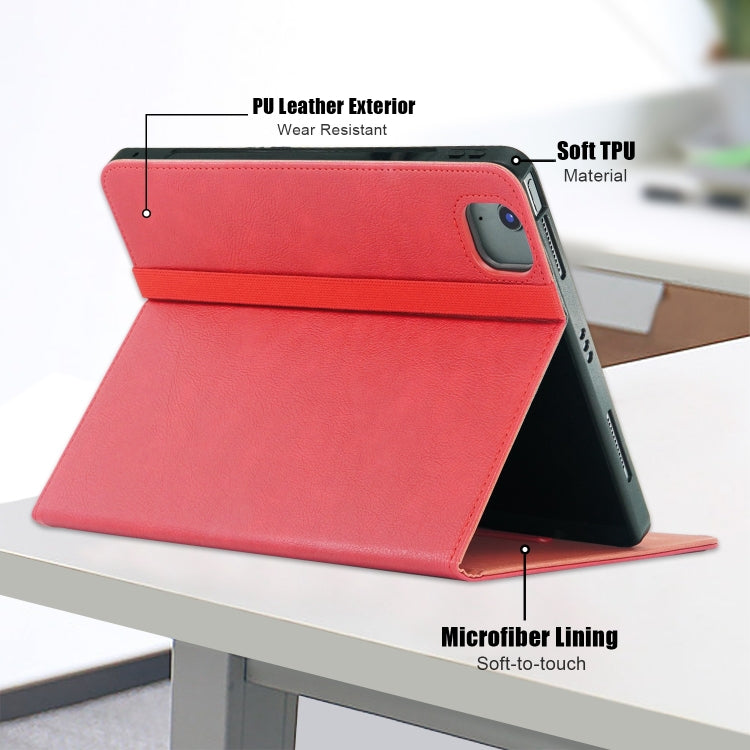 For iPad Air 13 2025 / 2024 Front Stand Smart TPU Leather Tablet Case(Red) - iPad Air 13 2025 / 2024 Cases by buy2fix | Online Shopping UK | buy2fix
