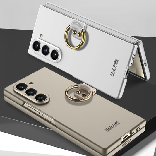 For Samsung Galaxy Z Flip6 / Flip7 FE GKK Accurate Hole Ultra-thin PC Phone Case with Ring Holder(Black) by GKK