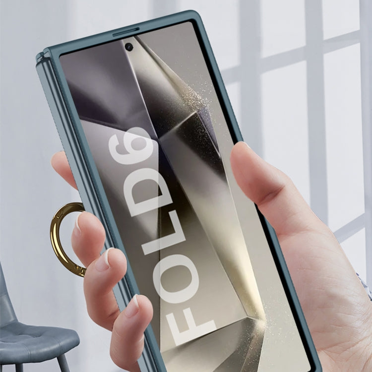 For Samsung Galaxy Z Flip6 / Flip7 FE GKK Accurate Hole Ultra-thin PC Phone Case with Ring Holder(Silver) - Galaxy Z Flip6 5G Cases by GKK | Online Shopping UK | buy2fix