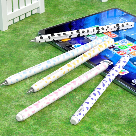 For Huawei M-Pencil 1 / 2 / 3 Cow Pattern Stylus Silicone Protective Cover(Purple) - Pencil Accessories by buy2fix | Online Shopping UK | buy2fix