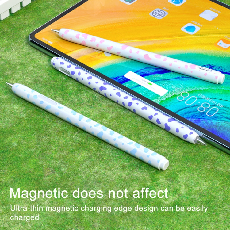 For Huawei M-Pencil 1 / 2 / 3 Cow Pattern Stylus Silicone Protective Cover(Yellow) - Pencil Accessories by buy2fix | Online Shopping UK | buy2fix