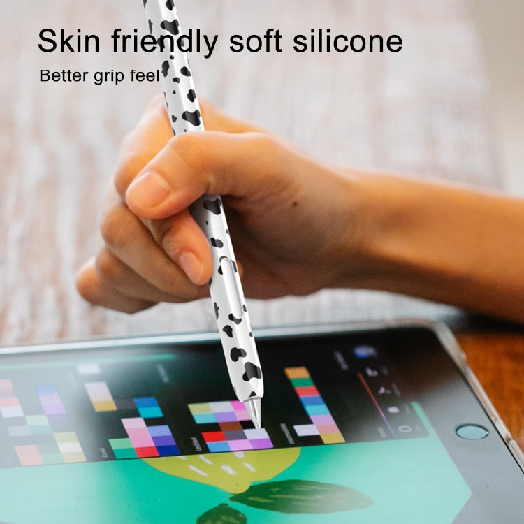For Huawei M-Pencil 1 / 2 / 3 Cow Pattern Stylus Silicone Protective Cover(Yellow) - Pencil Accessories by buy2fix | Online Shopping UK | buy2fix