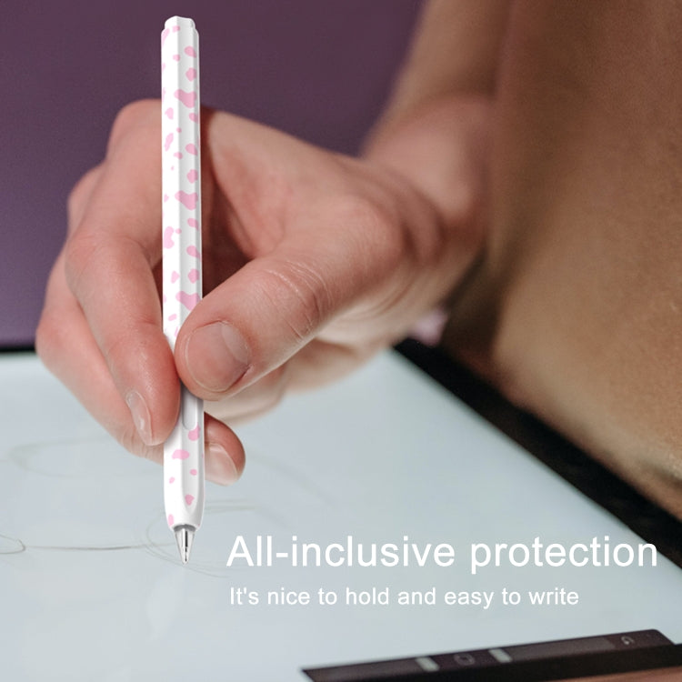 For Huawei M-Pencil 1 / 2 / 3 Cow Pattern Stylus Silicone Protective Cover(Yellow) - Pencil Accessories by buy2fix | Online Shopping UK | buy2fix