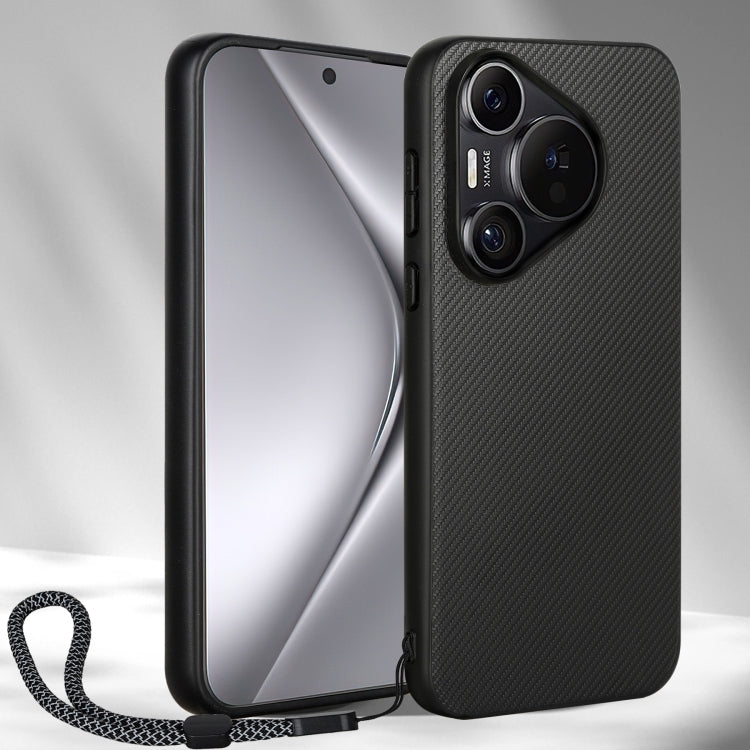For Huawei Pura 70 Pro / 70 Pro+ ViLi TC Series Kevlar Carbon Fiber Texture Phone Case(Black) - Huawei Cases by ViLi | Online Shopping UK | buy2fix