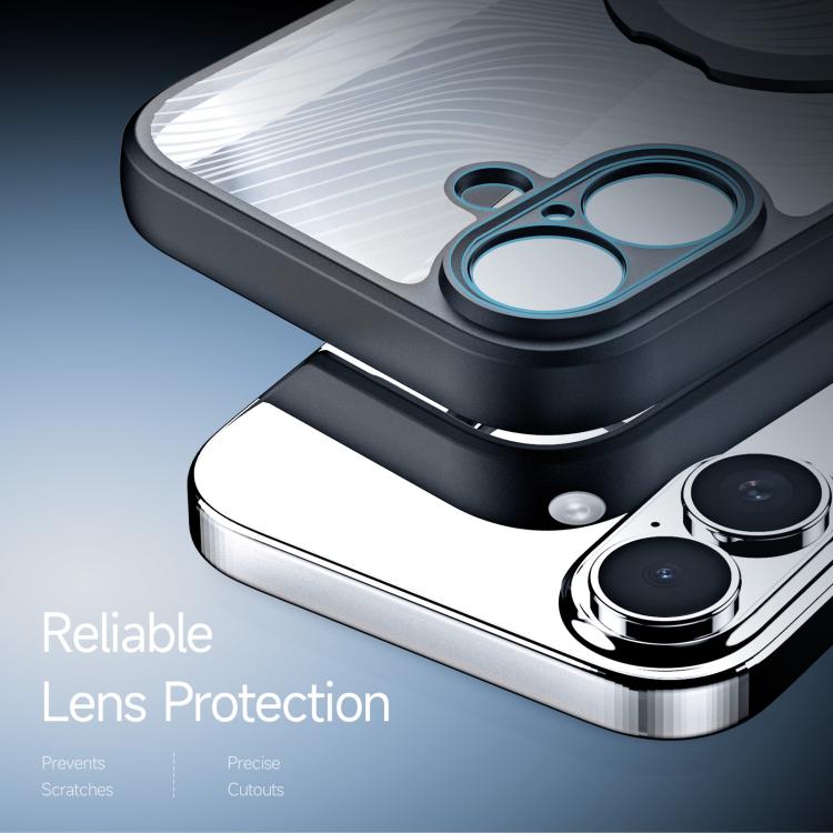 For iPhone 17 DUX DUCIS Aimo Mag Series MagSafe Ring Holder Frosted Phone Case(Black) - iPhone 17 Cases by DUX DUCIS | Online Shopping UK | buy2fix