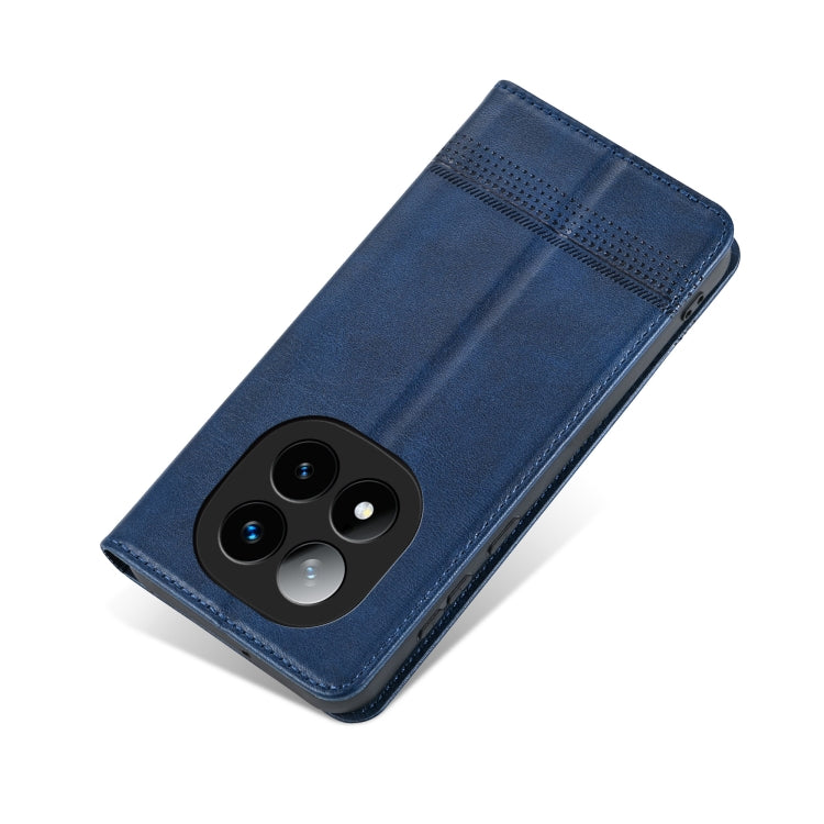 For Redmi Note 14 Pro 5G AZNS Magnetic Calf Texture Flip Leather Phone Case(Dark Blue) by AZNS