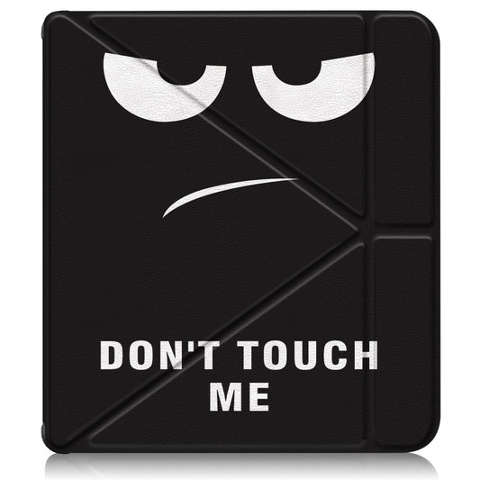 For Kobo Libra Colour 2024 Solid Color Deformation TPU Leather Smart Tablet Case(Big Eyes) by buy2fix