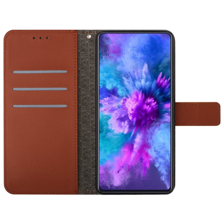 For Samsung Galaxy S25+ 5G Rhombic Grid Texture Leather Phone Case(Brown) - Galaxy S25+ 5G Cases by buy2fix | Online Shopping UK | buy2fix
