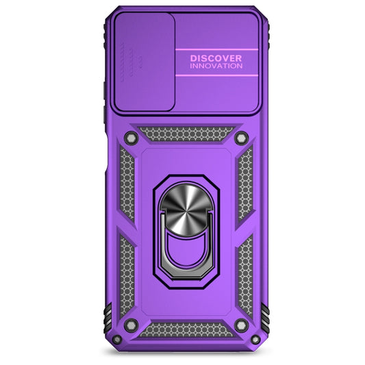 For Motorola Moto G Power 5G 2024 Sliding Camshield Holder Phone Case(Purple) by buy2fix