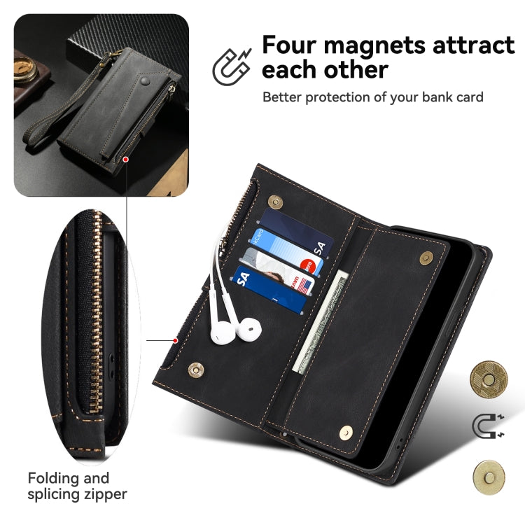 For Samsung Galaxy S24+ 5G ESEBLE Retro Frosted RFID Flip Leather Phone Case(Black) - Galaxy S24+ 5G Cases by ESEBLE | Online Shopping UK | buy2fix