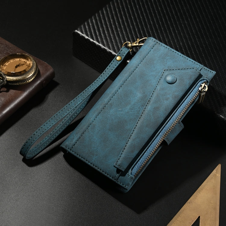 For Samsung Galaxy S24+ 5G ESEBLE Retro Frosted RFID Flip Leather Phone Case(Dark Green) - Galaxy S24+ 5G Cases by ESEBLE | Online Shopping UK | buy2fix