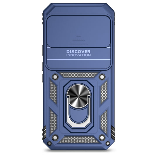 For Google Pixel 9 Sliding Camshield Holder Phone Case(Blue) by buy2fix