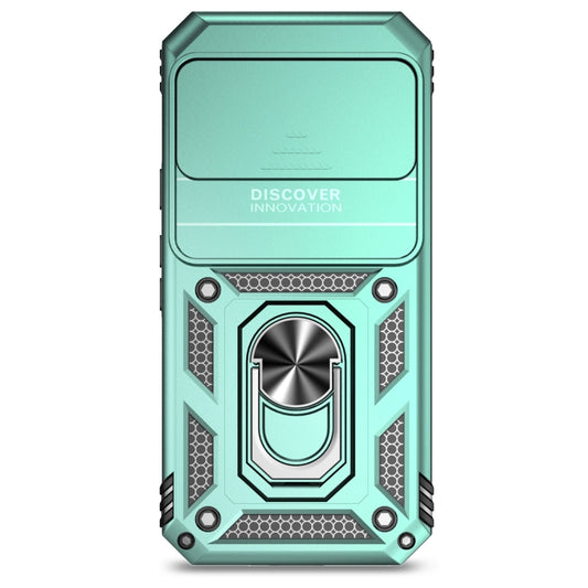 For Google Pixel 9 Sliding Camshield Holder Phone Case(Green) by buy2fix