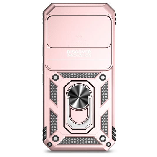 For Google Pixel 9 Sliding Camshield Holder Phone Case(Rose Gold) by buy2fix
