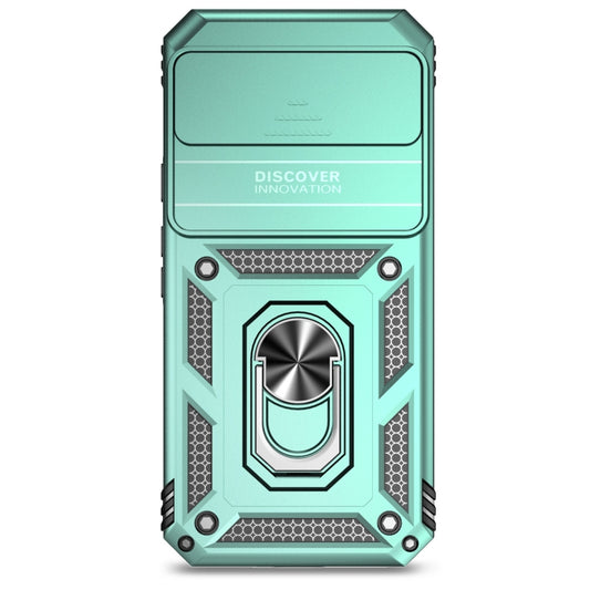 For Google Pixel 9 Pro Sliding Camshield Holder Phone Case(Green) by buy2fix