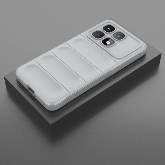 For Redmi K70 Ultra Global Magic Shield TPU + Flannel Phone Case(Grey) by buy2fix