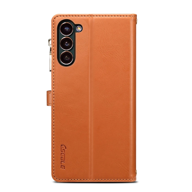 For Samsung Galaxy S24+ 5G ESEBLE Star Series Lanyard Zipper Wallet RFID Leather Case(Brown) - Galaxy S24+ 5G Cases by ESEBLE | Online Shopping UK | buy2fix