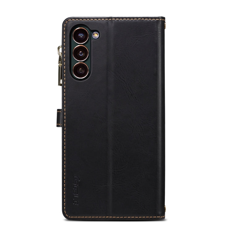 For Samsung Galaxy S24+ 5G ESEBLE Star Series Lanyard Zipper Wallet RFID Leather Case(Black) - Galaxy S24+ 5G Cases by ESEBLE | Online Shopping UK | buy2fix