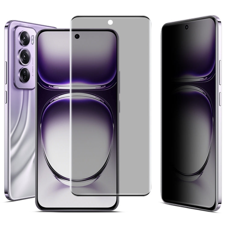 For OPPO Reno12 Pro Global imak No Edge Version 3D Curved Privacy Full Screen Tempered Glass Film - OPPO Tempered Glass by imak | Online Shopping UK | buy2fix